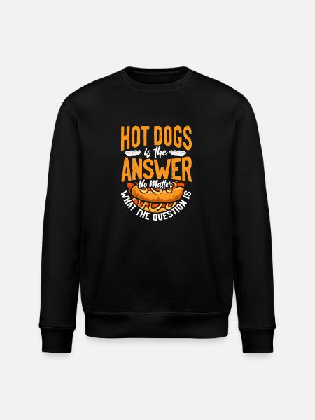 Hotdog voksen hotdog er - Stanley/Stella økologisk unisex-sweatshirt ROLLER - sort