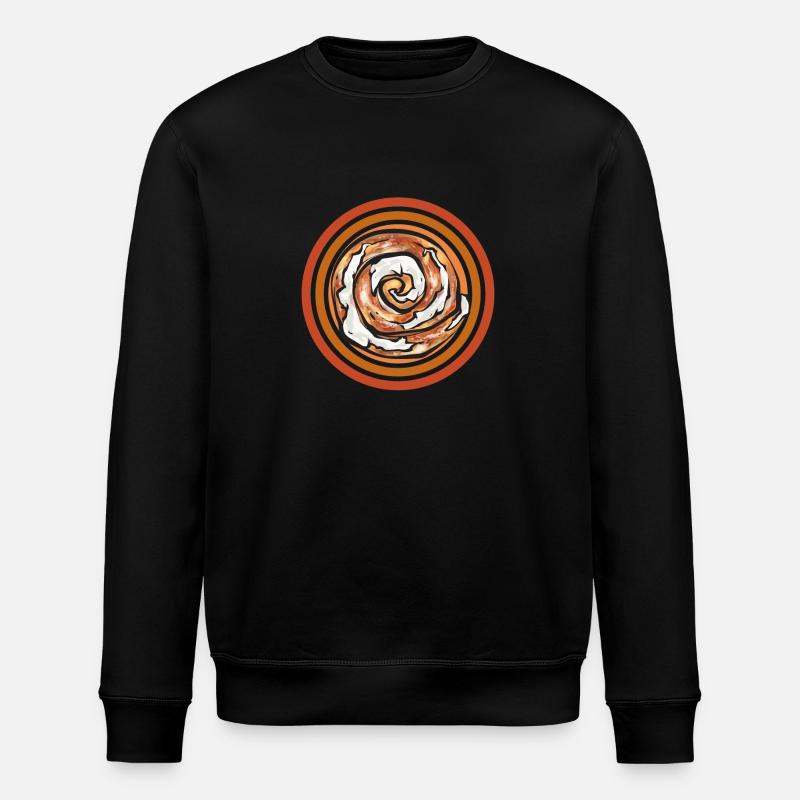 Cinnamon roll - Stanley/Stella ROLLER Unisex Organic Sweatshirt - black