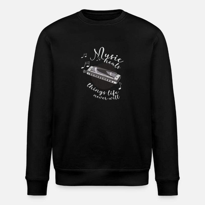 Harmoniciste Musicien Harmonica - Sweat bio ROLLER Stanley/Stella Unisexe - noir