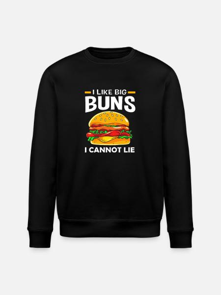 Cheeseburger - Stanley/Stella ROLLER Unisex Organic Sweatshirt - black