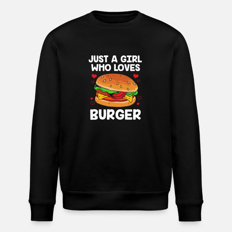 Burger au fromage - Sweat bio ROLLER Stanley/Stella Unisexe - noir