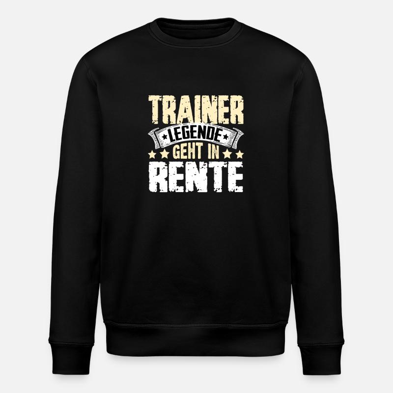 Coach legend retires - Stanley/Stella ROLLER Unisex Organic Sweatshirt - black