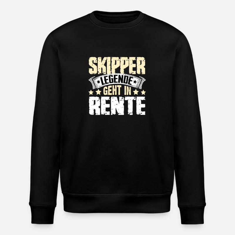 Skipper legend retires - Stanley/Stella ROLLER Unisex Organic Sweatshirt - black
