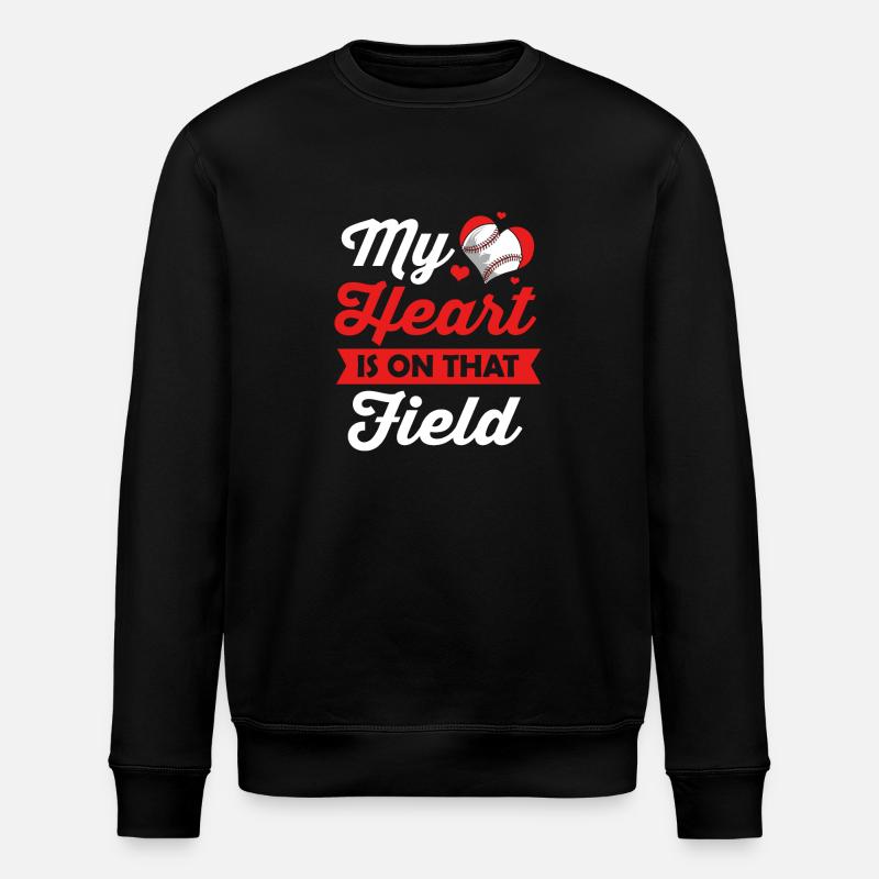 Baseball - Stanley/Stella ROLLER Unisex Organic Sweatshirt - black