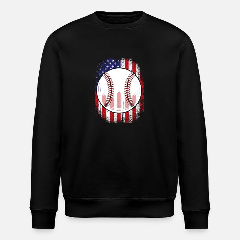 Baseball États-Unis - Sweat bio ROLLER Stanley/Stella Unisexe - noir