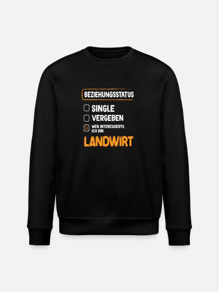 Farmer Relationship Status - Stanley/Stella ROLLER Unisex Organic Sweatshirt - black
