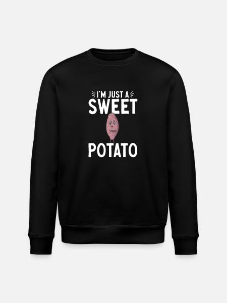 Sweet Potato Root Vegetables - Stanley/Stella ROLLER Unisex Organic Sweatshirt - black