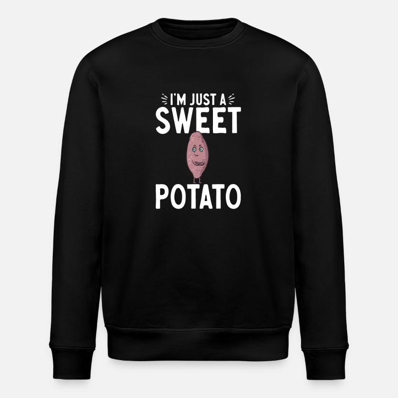 Légumes-racines de patates douces - Sweat bio ROLLER Stanley/Stella Unisexe - noir
