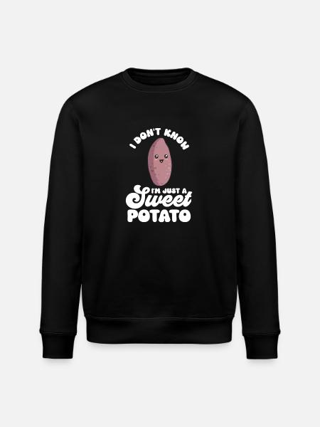 Sweet Potato Root Vegetables - Stanley/Stella ROLLER Unisex Organic Sweatshirt - black