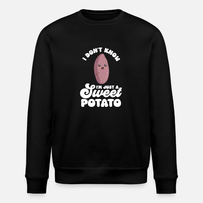 Légumes-racines de patates douces - Sweat bio ROLLER Stanley/Stella Unisexe - noir