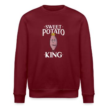 Légumes-racines de patates douces - Sweat bio ROLLER Stanley/Stella Unisexe - bordeaux - Devant - Nik (191cm)