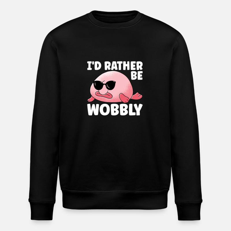 Poisson blob mignon poisson laid - Sweat bio ROLLER Stanley/Stella Unisexe - noir