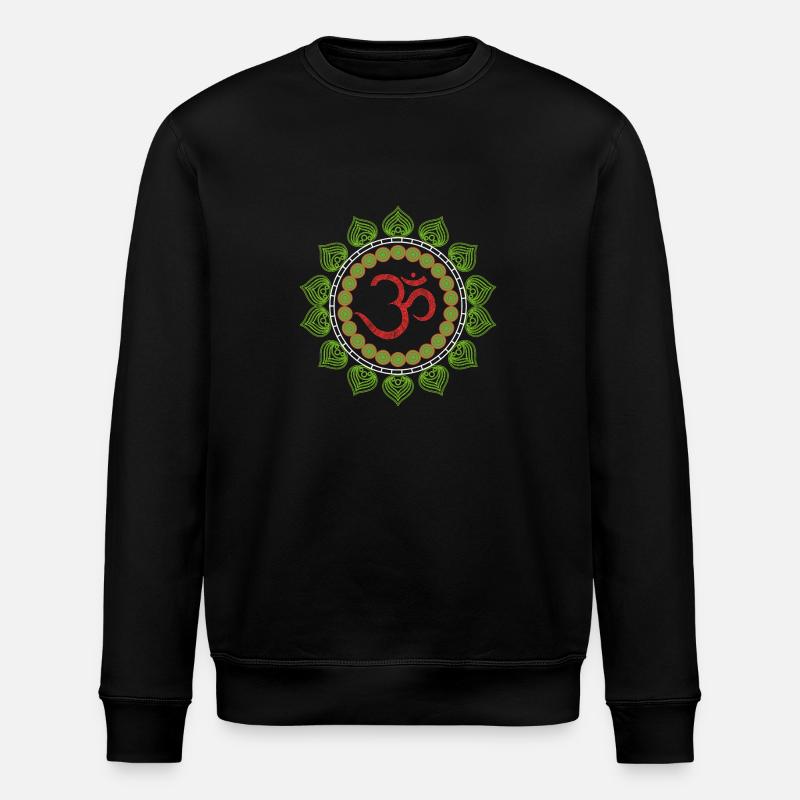 Goa Psychedelic Creative Motif - Stanley/Stella ROLLER Unisex Organic Sweatshirt - black