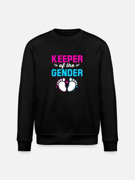Køn afslører babyshower - Stanley/Stella økologisk unisex-sweatshirt ROLLER - sort