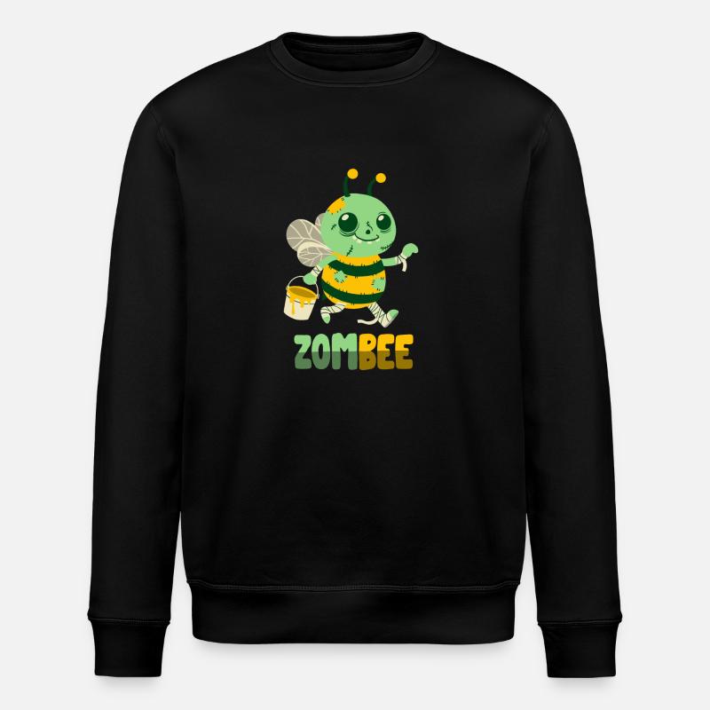 Zombie-Biene: Zombee - Stanley/Stella Unisex Bio-Sweatshirt ROLLER - Schwarz