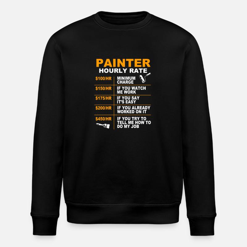 Painter - Stanley/Stella ROLLER Unisex Organic Sweatshirt - black