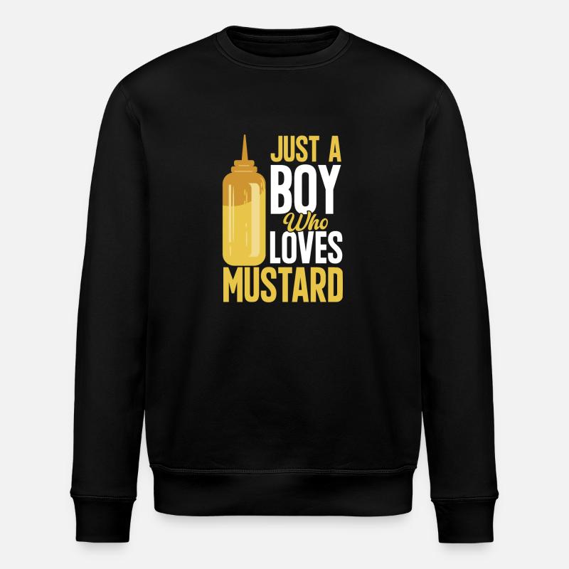 Senf Mustard - Stanley/Stella ROLLER Unisex Organic Sweatshirt - black