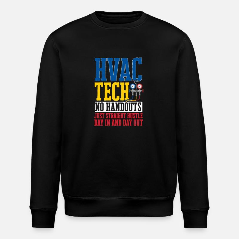 Heating, Air Conditioning, Ventilation, Technician - Stanley/Stella ROLLER Unisex Organic Sweatshirt - black