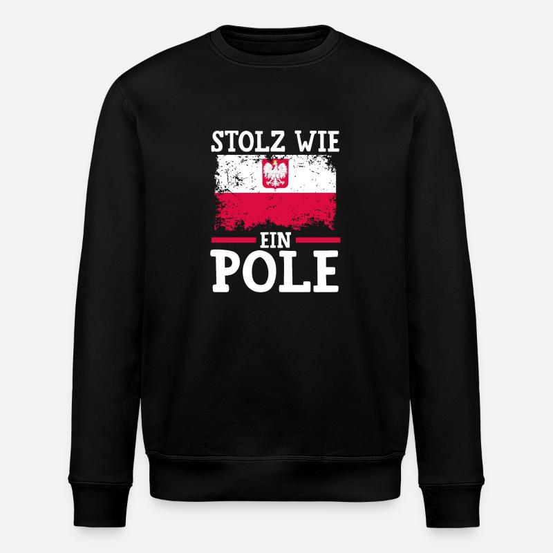 Polonais Pologne - Sweat bio ROLLER Stanley/Stella Unisexe - noir