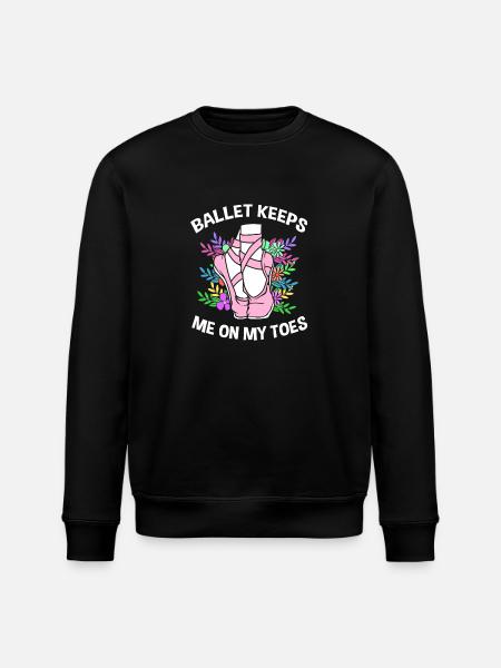 Ballet Ballet Dancer - Stanley/Stella ROLLER Unisex Organic Sweatshirt - black