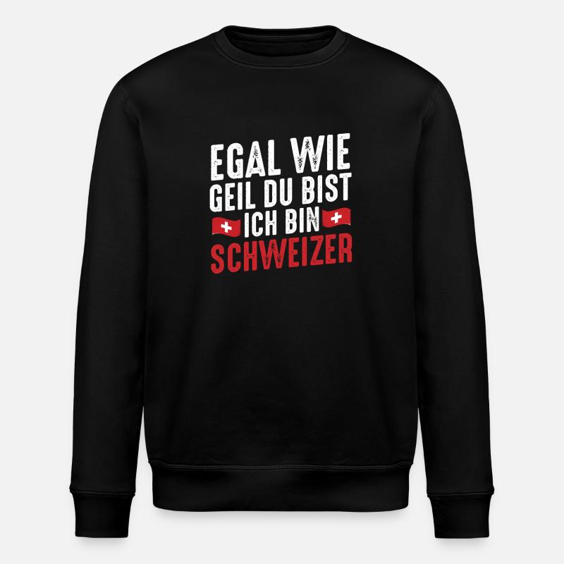 Suisse suisse - Sweat bio ROLLER Stanley/Stella Unisexe - noir