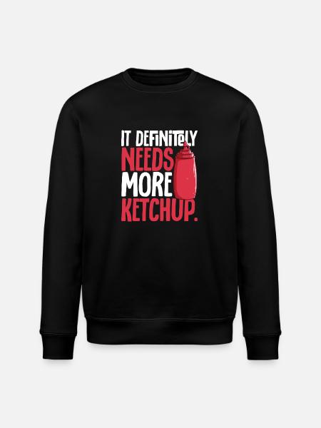 Ketchup Tomatenketchup - Stanley/Stella Unisex Bio-Sweatshirt ROLLER - Schwarz