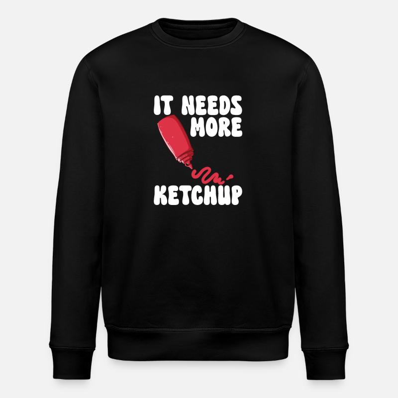 Ketchup Ketchup à la tomate - Sweat bio ROLLER Stanley/Stella Unisexe - noir