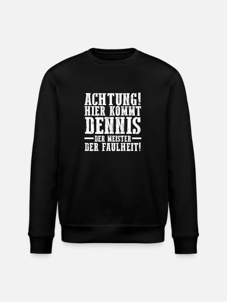 First name Dennis - Stanley/Stella ROLLER Unisex Organic Sweatshirt - black