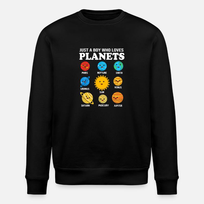Solar System Universe - Stanley/Stella ROLLER Unisex Organic Sweatshirt - black