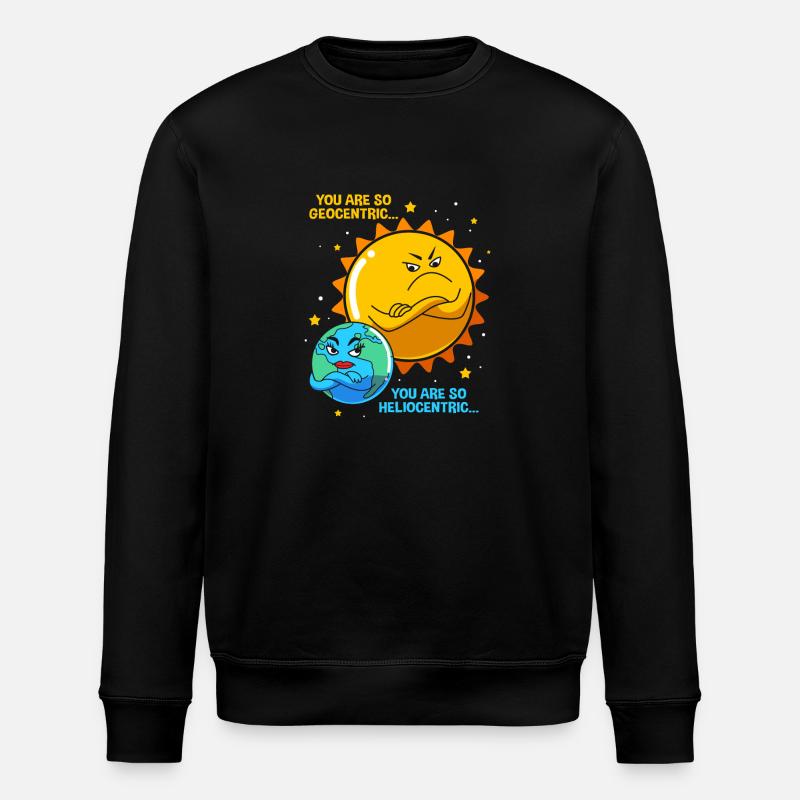 Solar System Universe - Stanley/Stella ROLLER Unisex Organic Sweatshirt - black