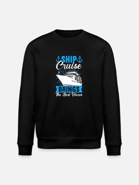Croisière Vacances Bateau de croisière - Sweat bio ROLLER Stanley/Stella Unisexe - noir