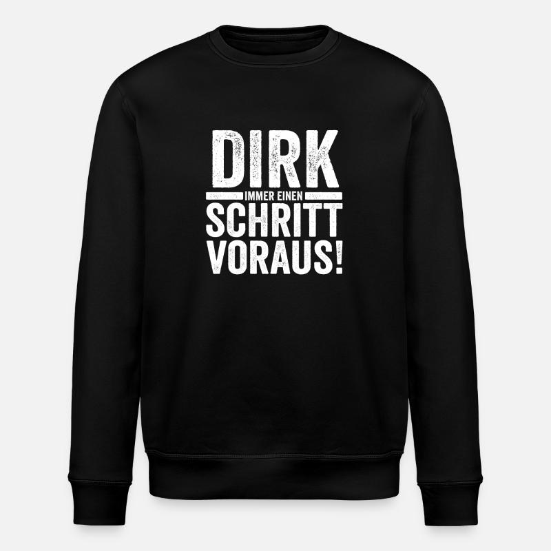Prénom Dirk - Sweat bio ROLLER Stanley/Stella Unisexe - noir