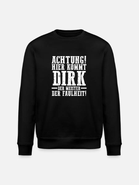 First name Dirk - Stanley/Stella ROLLER Unisex Organic Sweatshirt - black