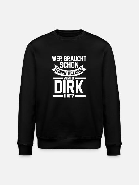 First name Dirk - Stanley/Stella ROLLER Unisex Organic Sweatshirt - black