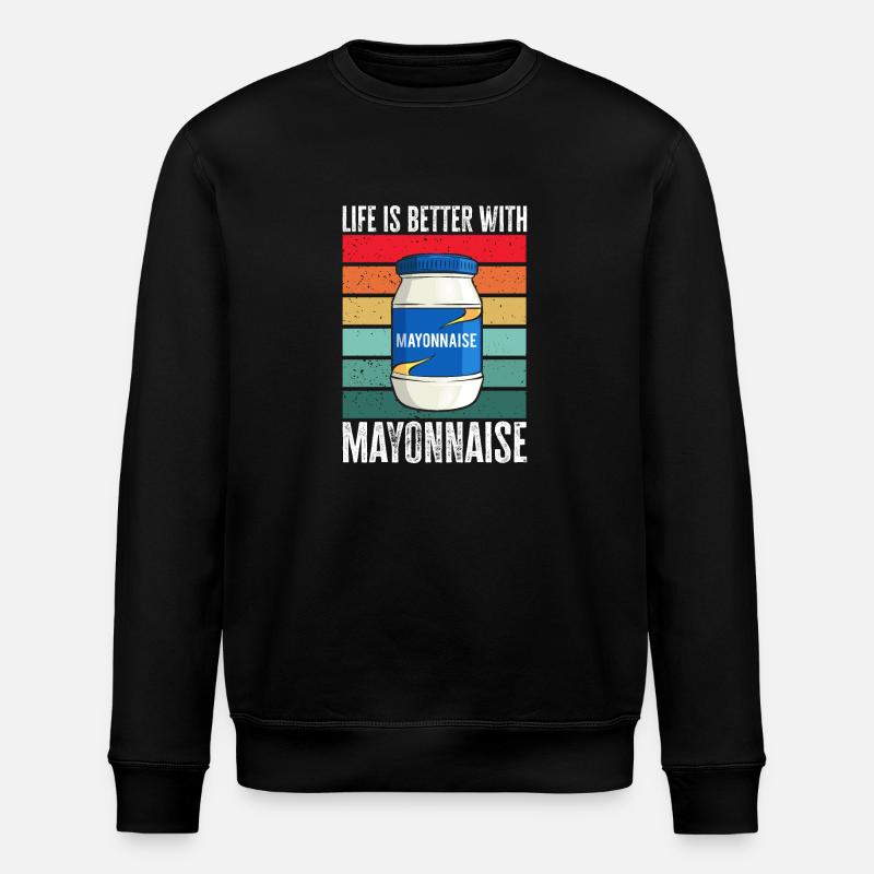 Mayonnaise - Stanley/Stella ROLLER Unisex Organic Sweatshirt - black
