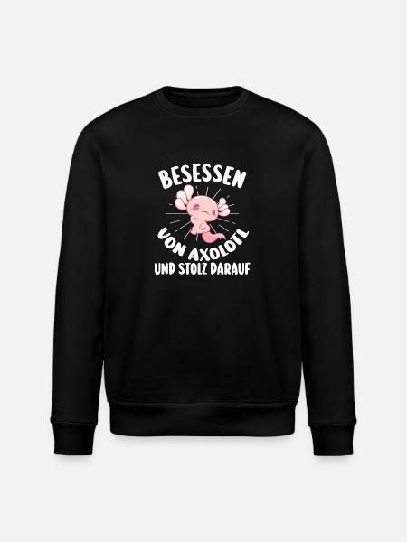 Axolotl - Stanley/Stella ROLLER Unisex Organic Sweatshirt - black