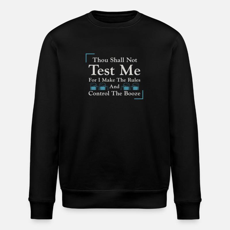 Bartender Mixologist Thou Shall - Stanley/Stella Unisex Bio-Sweatshirt ROLLER - Schwarz