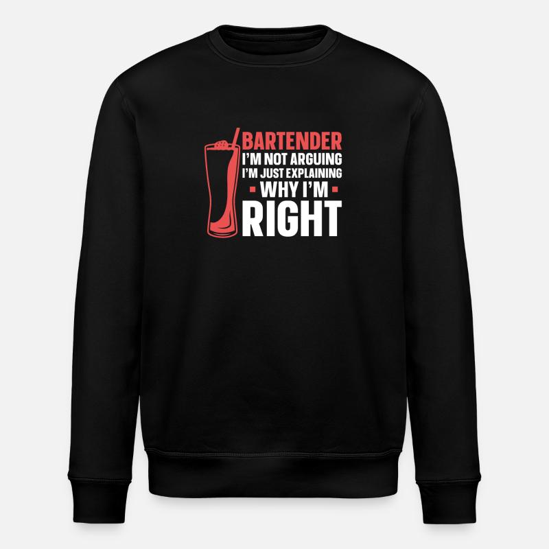 Bartender Mixologist Bartender I'm - Stanley/Stella Unisex Bio-Sweatshirt ROLLER - Schwarz