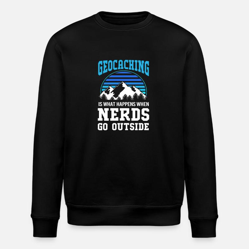 Geocaching Geocache Geocacher - Stanley/Stella ROLLER Unisex Organic Sweatshirt - black
