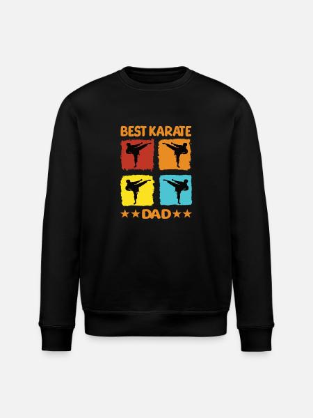 Best Karate Dad - Stanley/Stella ROLLER Unisex Organic Sweatshirt - black