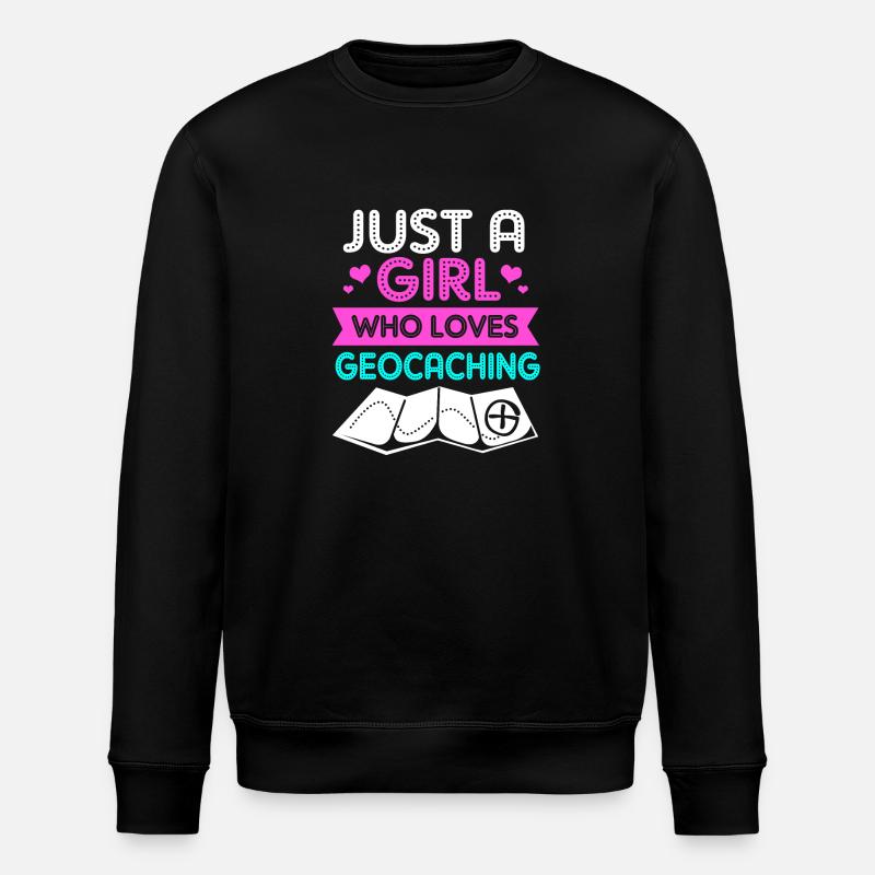 Geocaching Geocache Geocacher - Stanley/Stella ROLLER Unisex Organic Sweatshirt - black