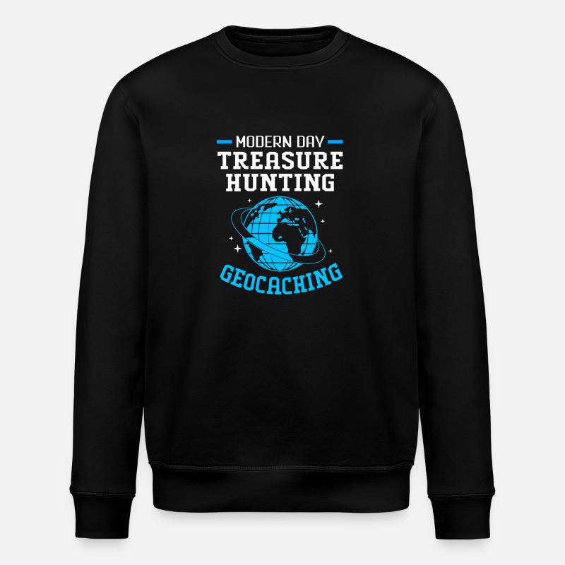Geocaching Geocache Geocacher - Stanley/Stella ROLLER Unisex Organic Sweatshirt - black