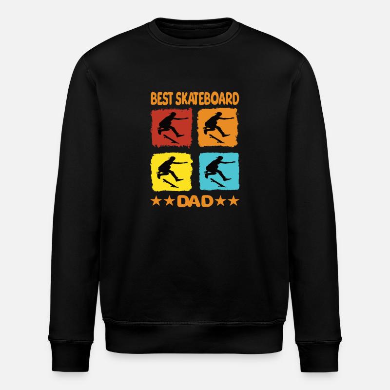 Meilleur papa de skateboard - Sweat bio ROLLER Stanley/Stella Unisexe - noir