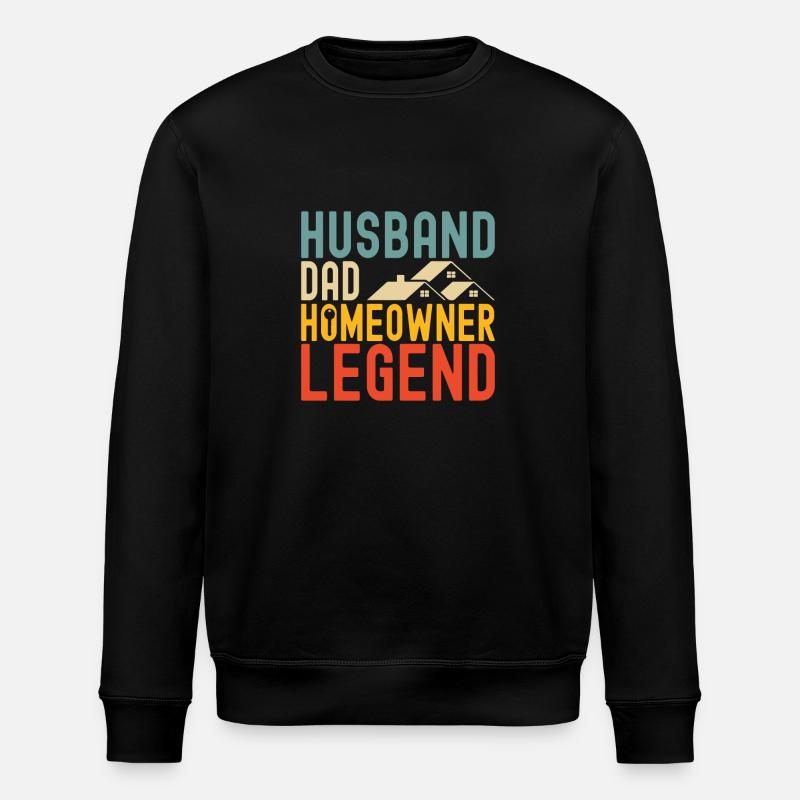 Homeowners Housewarming Party - Stanley/Stella ROLLER Unisex Organic Sweatshirt - black