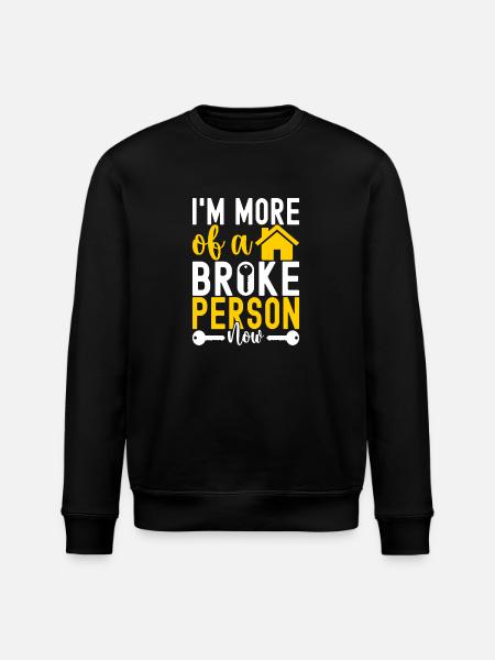 Homeowners Housewarming Party - Stanley/Stella ROLLER Unisex Organic Sweatshirt - black