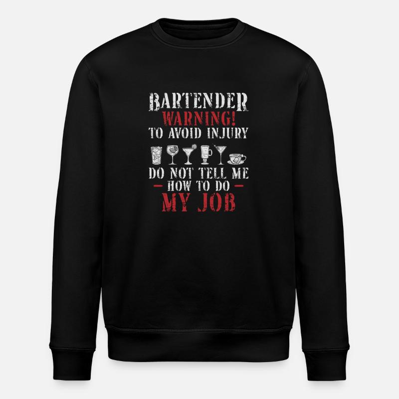Bartender Mixologist Bartender - Stanley/Stella Unisex Bio-Sweatshirt ROLLER - Schwarz