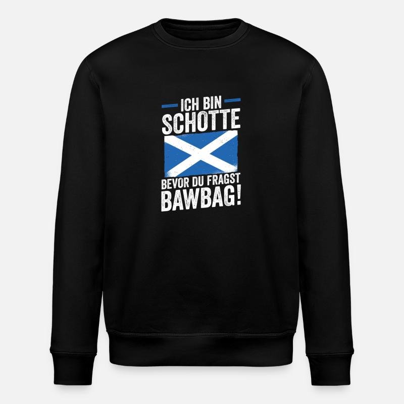 Scots Scottish Scotland - Stanley/Stella ROLLER Unisex Organic Sweatshirt - black