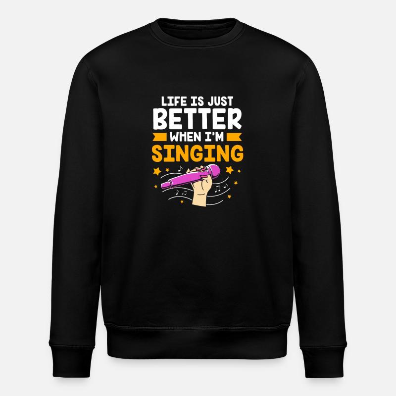 Karaoke - Stanley/Stella ROLLER Unisex Organic Sweatshirt - black