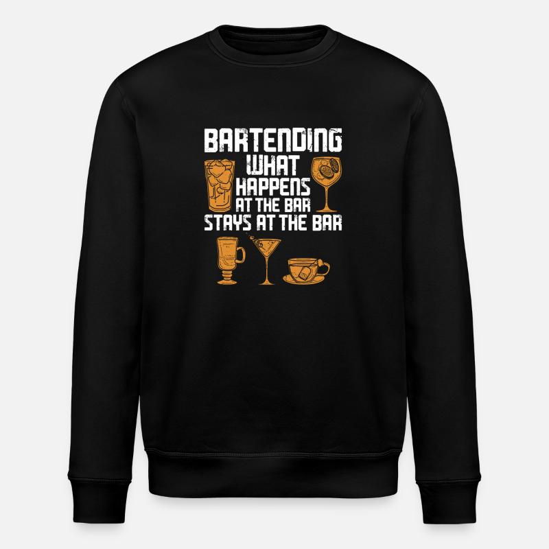 Bartender Mixologist Bartending - Stanley/Stella ROLLER Unisex Organic Sweatshirt - black