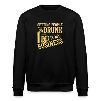 Bartender Mixologist Getting - Stanley/Stella ROLLER Unisex Organic Sweatshirt - black - Front - Nik (191cm)